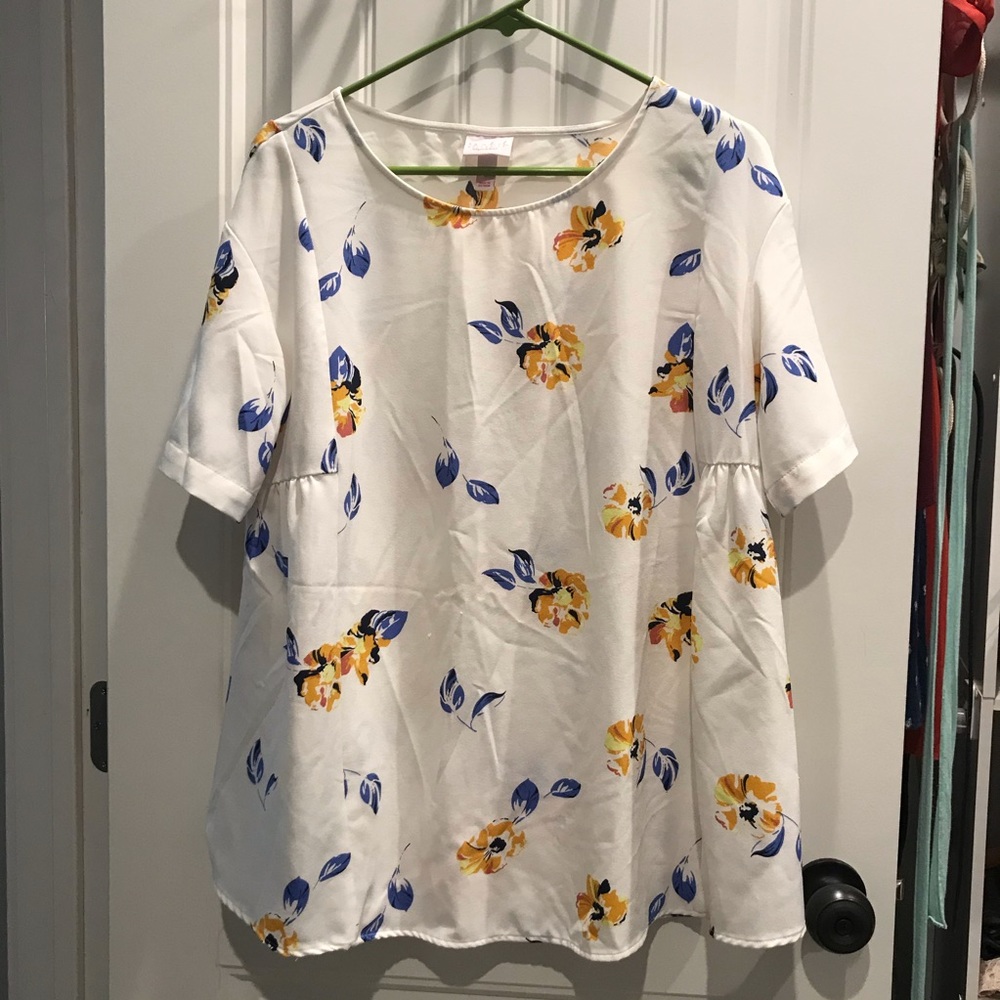 Floral Maternity Blouse Size S